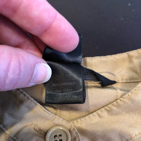 Marc by Marc Jacobs brown silk button front safari utility romper Extra Small XS - Picture 9 of 16